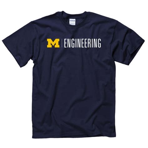 University Of Michigan Engineering Navy Tee