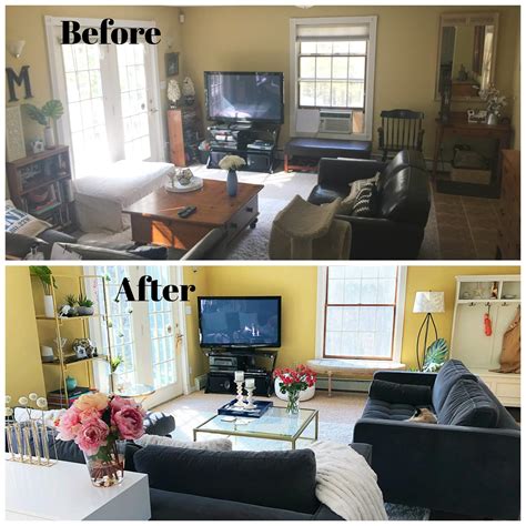 How To Do A Living Room Makeover Before And After Pics