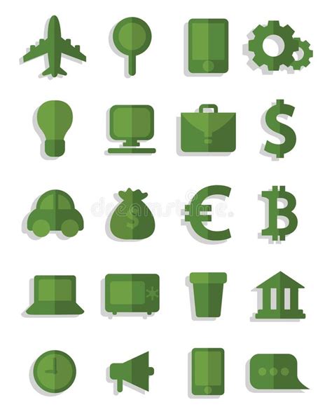 Green Business Icon Stock Vector Illustration Of Card 261073246