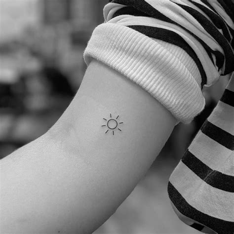 Stephen Doyle Minimal Tattoo On Instagram “a Simple Sun For Her