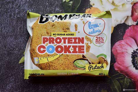 Спортивное питание Bombbar Низкокалорийное протеиновое печенье Фисташка Картинка - Спортивное питание Bombbar Низкокалорийное протеиновое печенье Фисташка