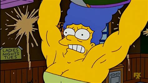 Female Muscle Clip Marge Simpson The Simpsons Youtube