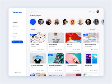 Behance Redesign - UpLabs