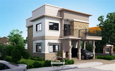 Juliet 2 Story House With Roof Deck Pinoy Eplans