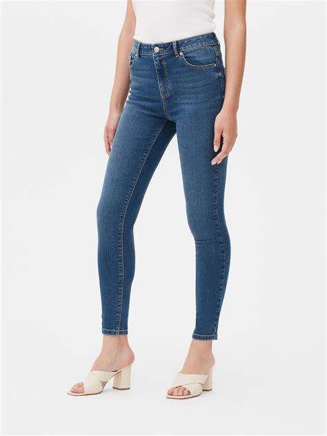 Women S Indigo High Waisted Skinny Jeans Primark