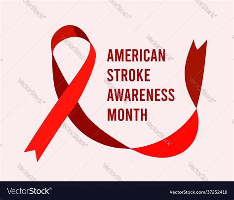 American Stroke Awareness Month Royalty Free Vector Image