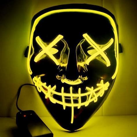Led Halloween Party And Rave Purge Mask Low Prices Molooco Shop