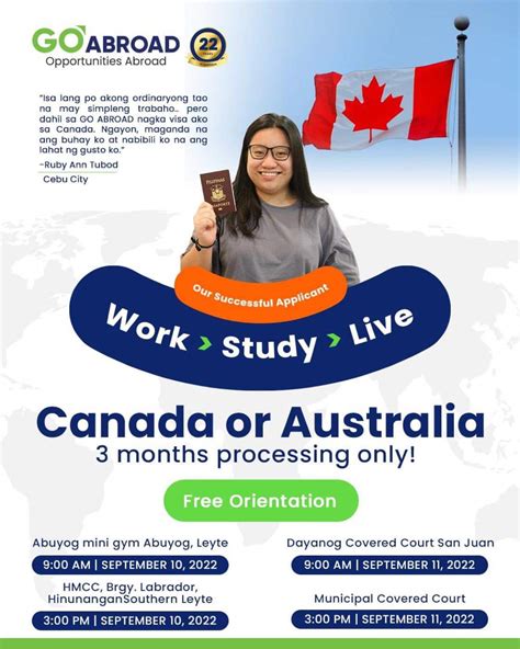 Live Work And Study In Canada Southern Leyte Times