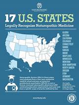 Images of States That License Naturopathic Doctors