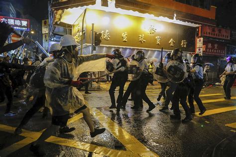 Tear Gas Warning Shot Mark Escalation In Hong Kong Protests The