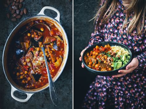 There are no holidays without delicious meals typical of this or that country. Moroccan Aubergine & Chickpea Stew - Green Kitchen Stories