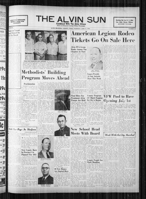 The Alvin Sun (Alvin, Tex.), Vol. 64, No. 45, Ed. 1 Thursday, June 17