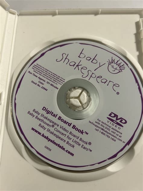 Baby Einstein Baby Shakespeare Dvd Complete Ebay