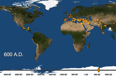 Awesome Digital Map Shows Birth Of Cities Across 6000 Years Digital