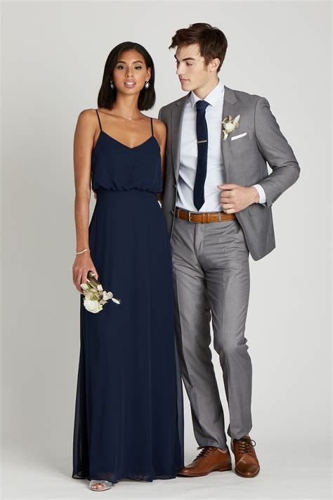 Grey Suit Prom Grey Suit Brown Shoes Grey Tux Navy Blue Prom Couple