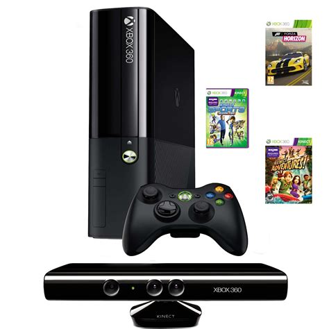 Microsoft Xbox 360 Standard System 250gb Konzol Kinect Adventures
