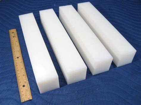 Uhmw Pe 4 2x2 1ft Bar Stock Natural Polyethylene 7lbs Providedimage