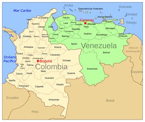 Map of colombia south america detailed. Large political and administrative map of Colombia and ...