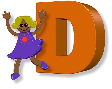 Girl Female Alphabet Letters D Drawing Free Image Download