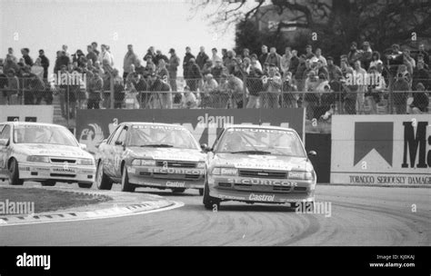 British Touring Car Action From Silverstone April 5th 1992 Stock Photo