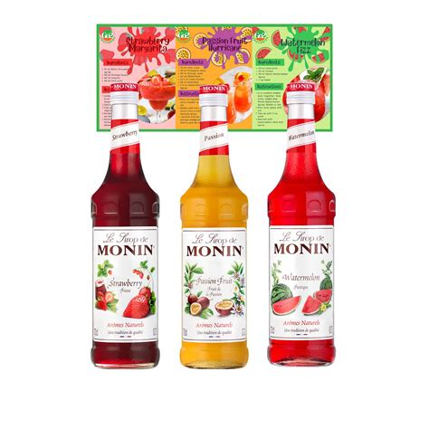 Buy Fruit Flavoured Cocktail Bundle Includes Monin Premium Strawberry