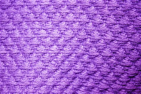 Purple Diamond Patterned Blanket Close Up Texture Picture Free