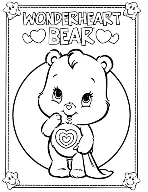 kids printable care bear coloring pages   pss