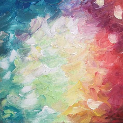 Hd Wallpaper Multicolored Abstract Painting White Teal Yellow Art