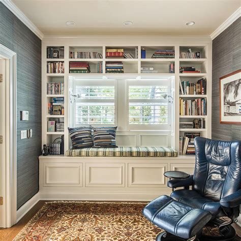75 Mid Sized Medium Tone Wood Floor Home Office Ideas Youll Love
