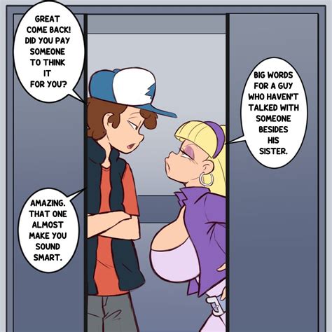 Dipper And Pacifica Elevator Brawl 24🗽 Комиксы Мультфильмы