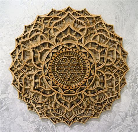 Wood Mandala Spiritual Wall Art Wood Art Etsy