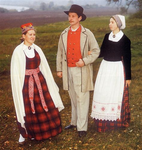 Lielvarde Province Latvia Traditional Attires Traditional Dresses