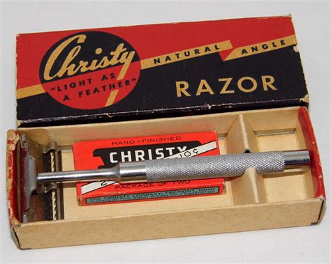 Vintage Christy Double Action Se Safety Razor With Massage Flickr