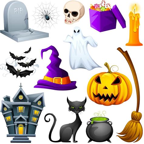 Cartoon Halloween Decorations And Pictures For Your Designs