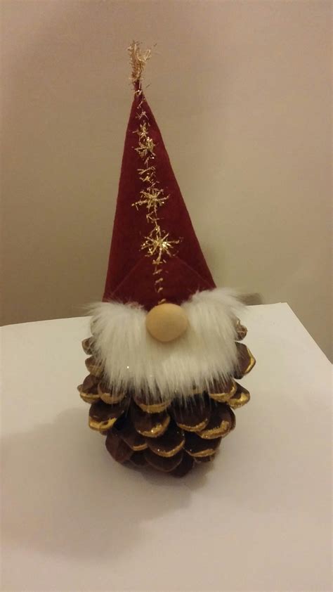 Pinecone Gnome Xmas Crafts Christmas Ornaments Homemade Homemade