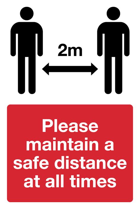 Social Distancing Sign Keep Your Distance Help Prevent The Spread