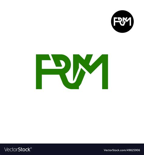 Letter Pvm Monogram Logo Design Royalty Free Vector Image