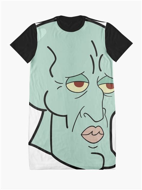 Handsome Squidward Meme Reaction Face Graphic T Shirt