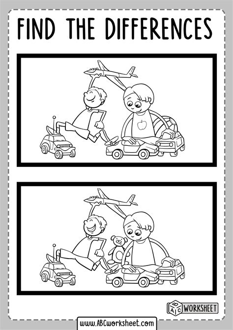 Spot The Difference Worksheets Spot The Difference Kids Printables Vrogue