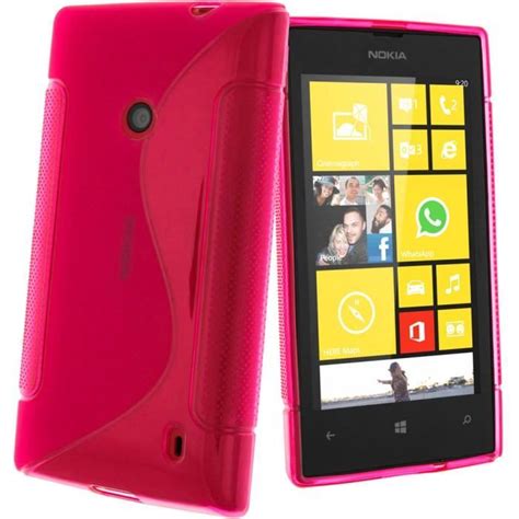 Coque Silicone Gel Rose Nokia Lumia 520 Et 525 Cdiscount Téléphonie