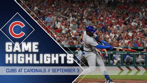 Cubs Vs Cardinals Game Highlights 9322 Youtube