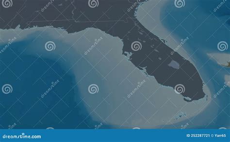 Florida Extruded Mainland United States Stereographic Administrative