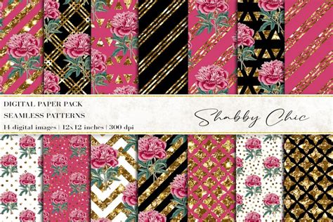 Shabby Chic Digital Papers 1959424
