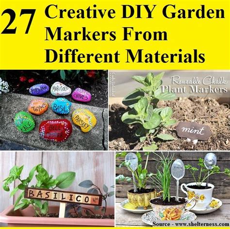 27 Creative Diy Garden Markers From Different Materials Diy Garden