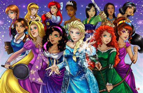 Disney Princess Group By Tyrinecarver On Deviantart