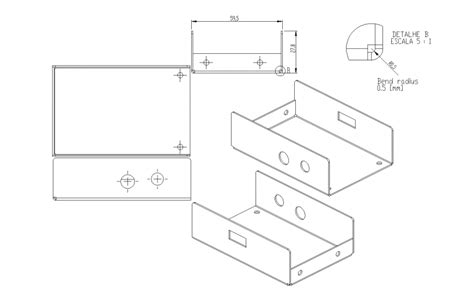 Metal Case Box Detail Drawing In Dwg Autocad File Cadbull