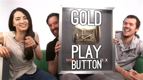The golden play button is the second creator award. YouTube Gold Play Button Funboxing (THANKS FOR WATCHING ...