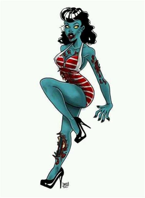 Zombie Pin Up Girl Drawings Free Download On Clipartmag