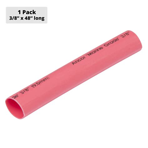 Ancor 304648 Adhesive Lined Heat Shrink Tubing Alt Red 38 X 48