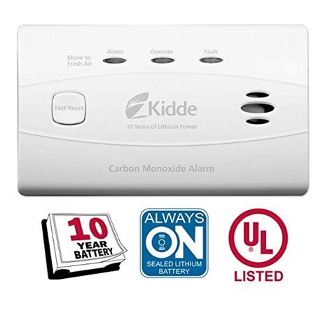 Furthermore, you can install it anywhere in the house without worrying about the power outlet. Kidde 21010045 C3010 Worry-Free Carbon Monoxide 10 Year ...